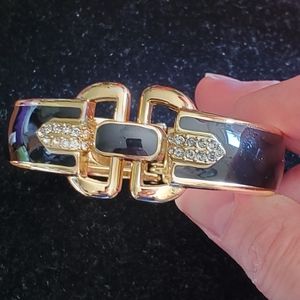 Stella & Dot Gold and Black Bracelet